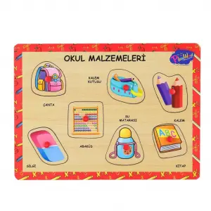 ONY-196-197 Ahşap Tutmalı Okul Malzemeleri