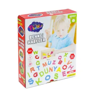ONY-402 Ahşap Renkli Harfler 33 Parça
