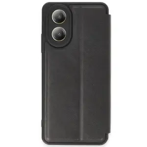 Oppo A38 Kılıf Flip Cover - Siyah