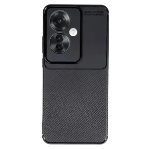 Oppo Reno 11f Kılıf Auto Focus Karbon Kapak - Siyah