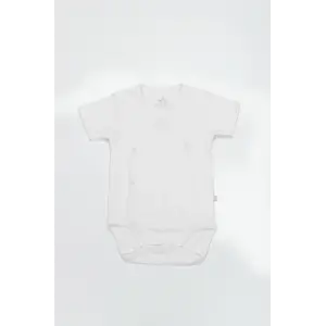 Organik Natural Basic Style Kruvaze Yarım Kol Body BS17101 Beyaz