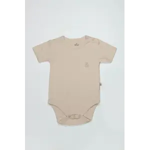 Organik Natural Basic Style Yarım Kol Body BS17103 Bej