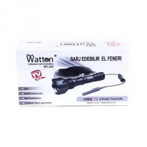 Orjinal 600 Lümen Tx6 Şarjlı Özel cı Feneri  Wt-253