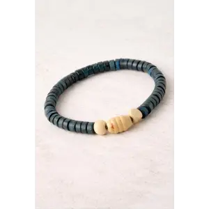 Oval Bambu Ahşap Bileklik 8 mm