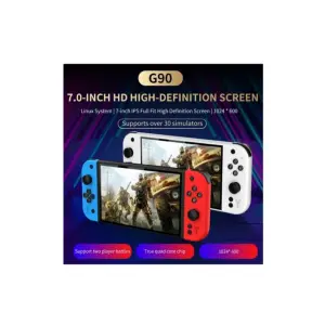 Oyun konsolu 7 inç HD ekran 2000 mAh batarya 10000+ oyun çok renkli bluetooth yok
