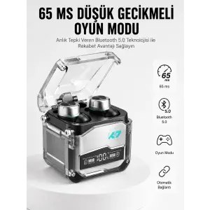 Oyuncu Kulaklığı Yeni Mekanik Kablosuz Kulaklık İos Android Uyumlu