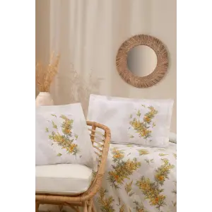 Özdilek Çift Kişilik Ranforce Nev Takımı Nilotica Sarı