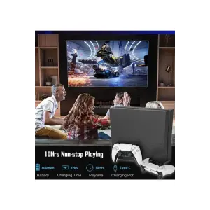 P4 Plus Bluetooth Titreşimli Ps4/ps5 Uyumlu Pc Telefon Jtick Kablosuz Oyun Kolu Siyah