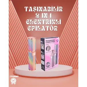 Paslanmaz Çelik Bıçaklı USB Epilatör – Kaş, Üst Dudak ve Çene Tüy Temizleyici