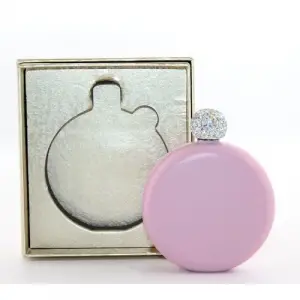 Paslanmaz Çelik Matara 5 Oz Pembe