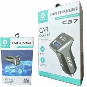 DVIP C27 Araç Şarj Cihazı PD18W + USB Hızlı Şarj (Çift Çıkışlı)