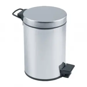 Pedallı 3lt Krom Metal Çöp Kovası Bx40