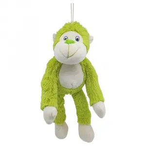 Peluş Maymun 40 cm - Yumuşak Peluş - G5501 - Yeşil - 1 ADET