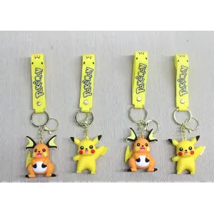 Pikachu Raichu Silikon Anahtarlık