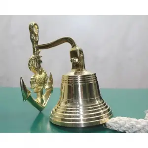 Pirinç Duvara Asmalı Çapalı Çan