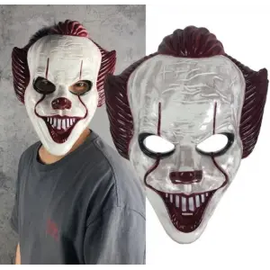 Plastik Joker Maskesi Killer Palyaço Maskesi Bx40