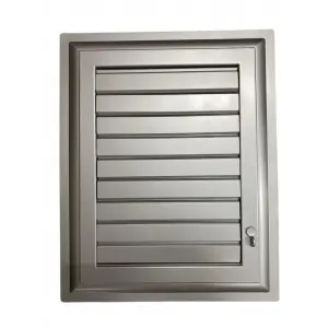 Plastik Menfez 45X45 Gümüş Banyo WC Havalandırma