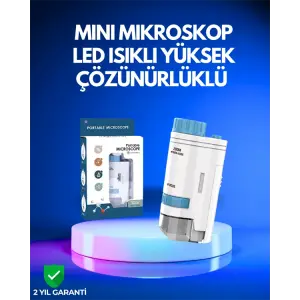 PMMA Optik Lensli Kompakt Taşınabilir Mikroskop