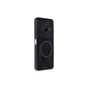 Po C61 Kılıf Joy Lens Standlı Kapak - Siyah