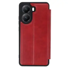 Po X7 Pro Kılıf Flip Cover - Kırmızı