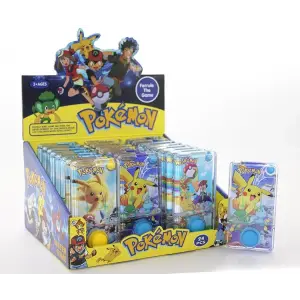 Pokemon Baskılı Sulu Oyun - Tek Butonlu Dikdörtgen Su Oyunu Alk4003