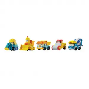 Poli Mini İnşaat Araçları 5li Set