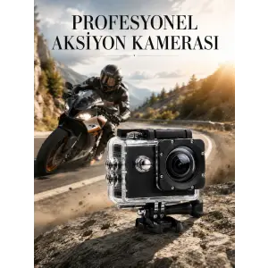 Profesyonel 4K Aksiyon Kamerası Geniş Açılı WiFi Destekli