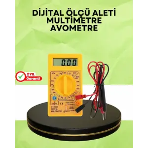 Profesyonel Dijital Multimetre Volt Amper Direnç Ölçümü