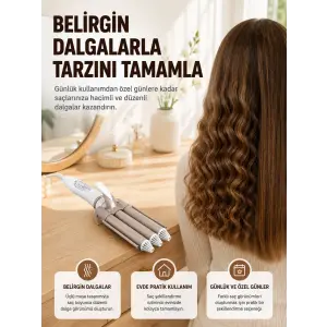 Profesyonel Kullanıma Uygun Bukle Maşası Yeni Nesil
