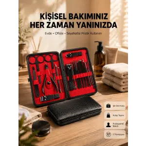 Profesyonel Paslanmaz Çelik Manikür & Pedikür Seti Yeni Nesil