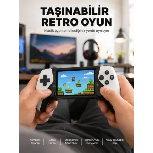 PS1 GBA NES Oyun Destekli Retro Cihaz Yeni Nesil