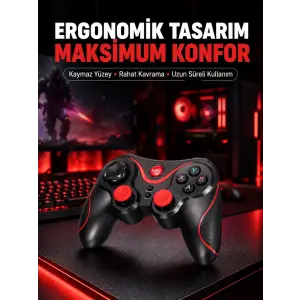 Rahat Kavrama ve Düşük Gecikme Teknolojili Gamepad