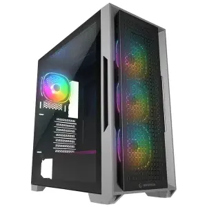 RAMPAGE RADIANT V1 TEMPERLİ CAM+MESH 4xARGB FAN+HUB E-ATX EXCLUSIVE GAMING KASA SIYAH