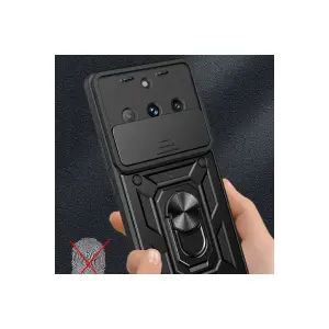 Realme 11 Pro Kılıf Pars Lens Yüzüklü  - Lacivert