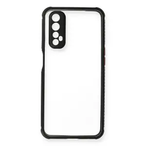 Realme 7 Kılıf Miami Şeffaf  - Siyah