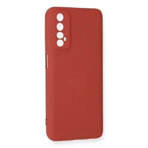 Realme 7 Kılıf Nano İçi Kadife  - Kiremit