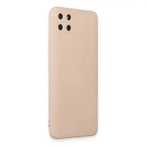 Realme C11 Kılıf Nano İçi Kadife  - Pudra