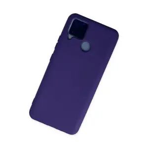 Realme C15 Kılıf Nano İçi Kadife  - Mor