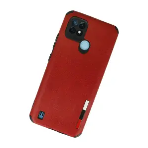Realme C21 Kılıf Loop Deri  - Kırmızı