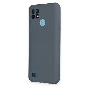 Realme C21 Kılıf Nano İçi Kadife  - Gri