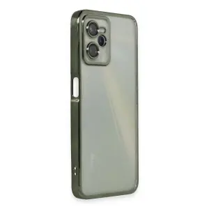 Realme C35 Kılıf  Lensli  - Yeşil