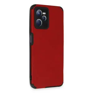 Realme C35 Kılıf Loop Deri  - Kırmızı