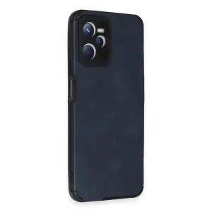 Realme C35 Kılıf Loop Deri  - Lacivert