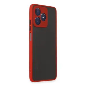 Realme C53 Kılıf Montreal  Kapak - Kırmızı