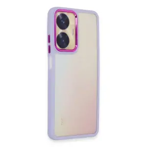 Realme C55 Kılıf Dora Kapak - Lila