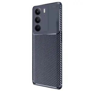 Realme C75 4g Auto Fus Karbon Kapak - Lacivert