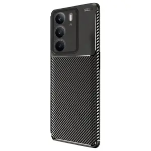 Realme C75 4g Auto Fus Karbon Kapak - Siyah