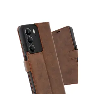 Realme C75 4g Trend S Plus Kapaklı Kılıf - Taba