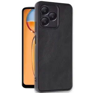 Realme Note 50 4g Kılıf Aras Deri Kapak - Siyah
