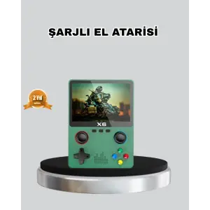 Retro Taşınabilir Konsol 3.5 IPS Ekran Ergonomik Çift LR Kontrollü